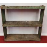 A set of open wall mounted Shelves.110w x 24d x 109h cms.