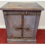 A two door Painted Cabinet.49w x 33d x 62h cms.