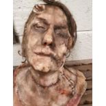 A prop head of a dead Man.