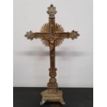 SAXON CHURCH: A good Brass Cross.54h cms.