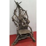 QUEEN FREYDIS TIMBER THRONE.100w x 200h cms.