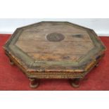 A low Octagonal Table.71w x 71 x 17h cms.