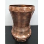 SILK ROAD: A large Copper Pot. Diam 30 x 44h cms.