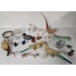 A really good quantity of miniature Animals of various mediums along with other items.