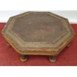 A low Octagonal Table.71w x 71 x 17h cms.
