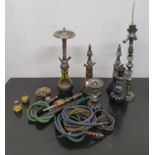 A quantity of Hookah Pipes.