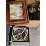 A good quantity of Vintage Items to include 4 pictures in a vintage crate.