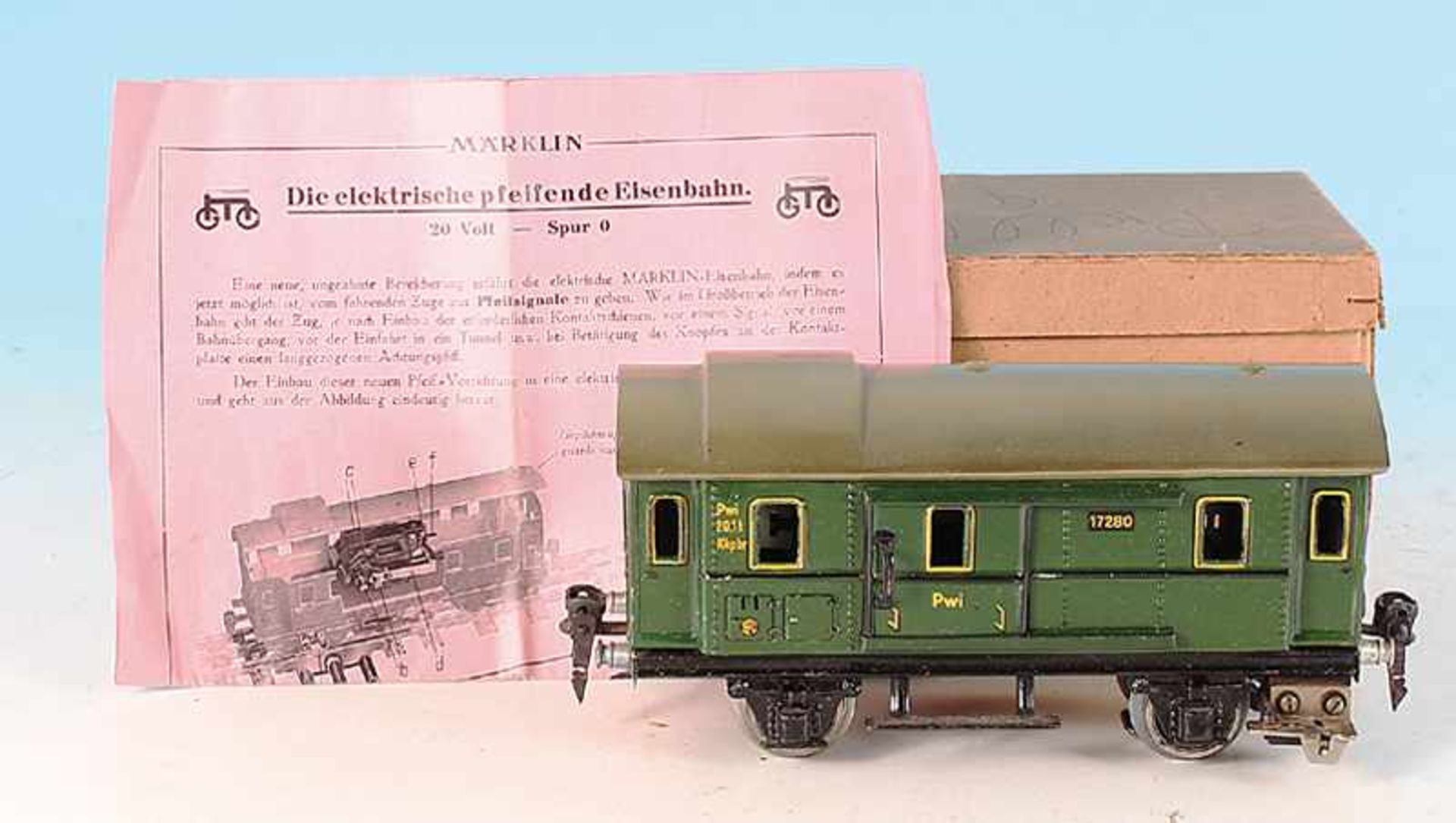 MARKLIN Packwagen 12728/0 G mit Pfeifeinrichtung