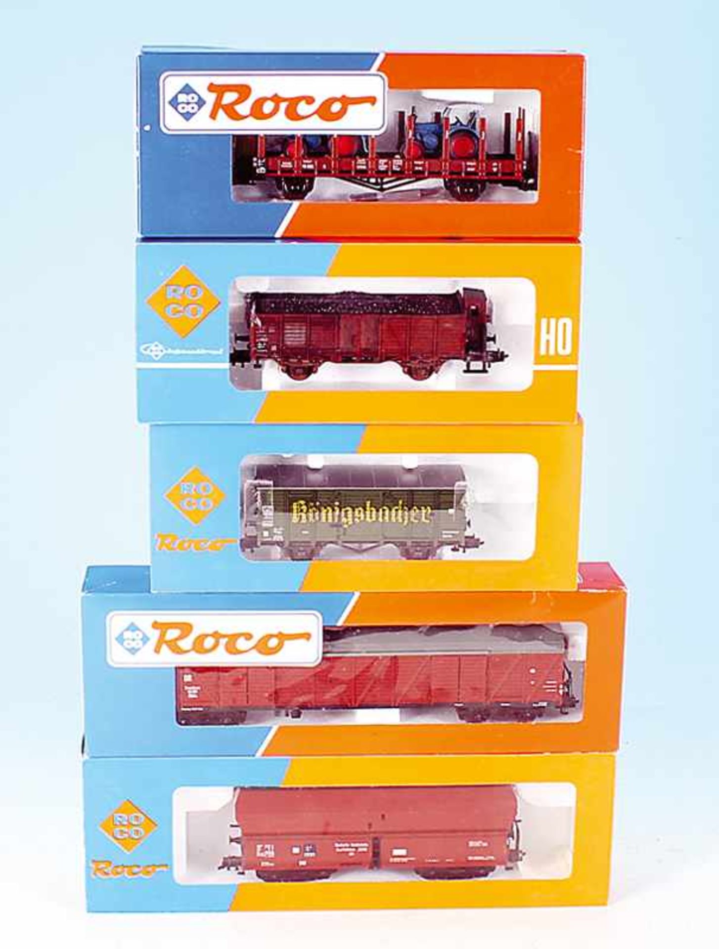5 ROCO Güterwagen