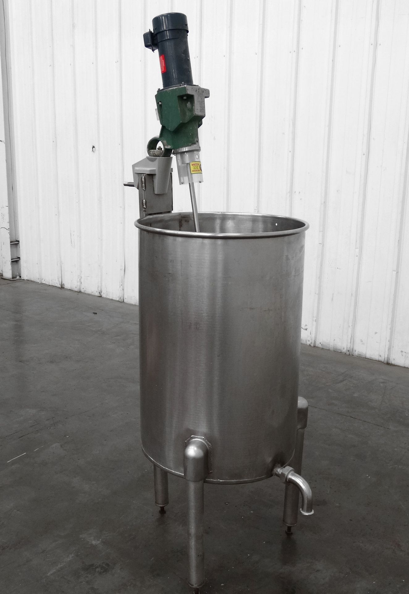 Single Wall Stainless Mixing Tank 75 Gallons B8429 - Image 2 of 9