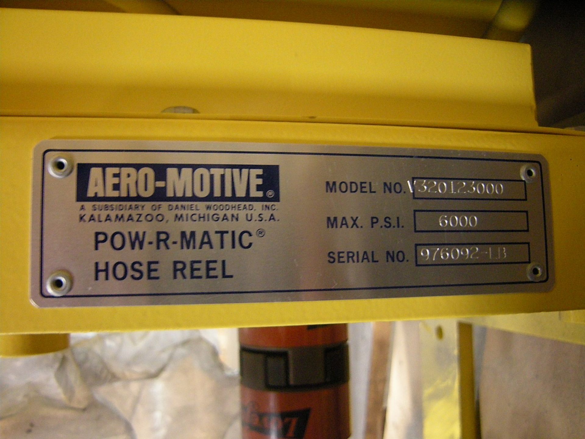 Aero-Motive POW-R-MATIC Hazardous-Duty Hose Reel V320123000, 6000 PSI SKU: 6931 - Image 4 of 5