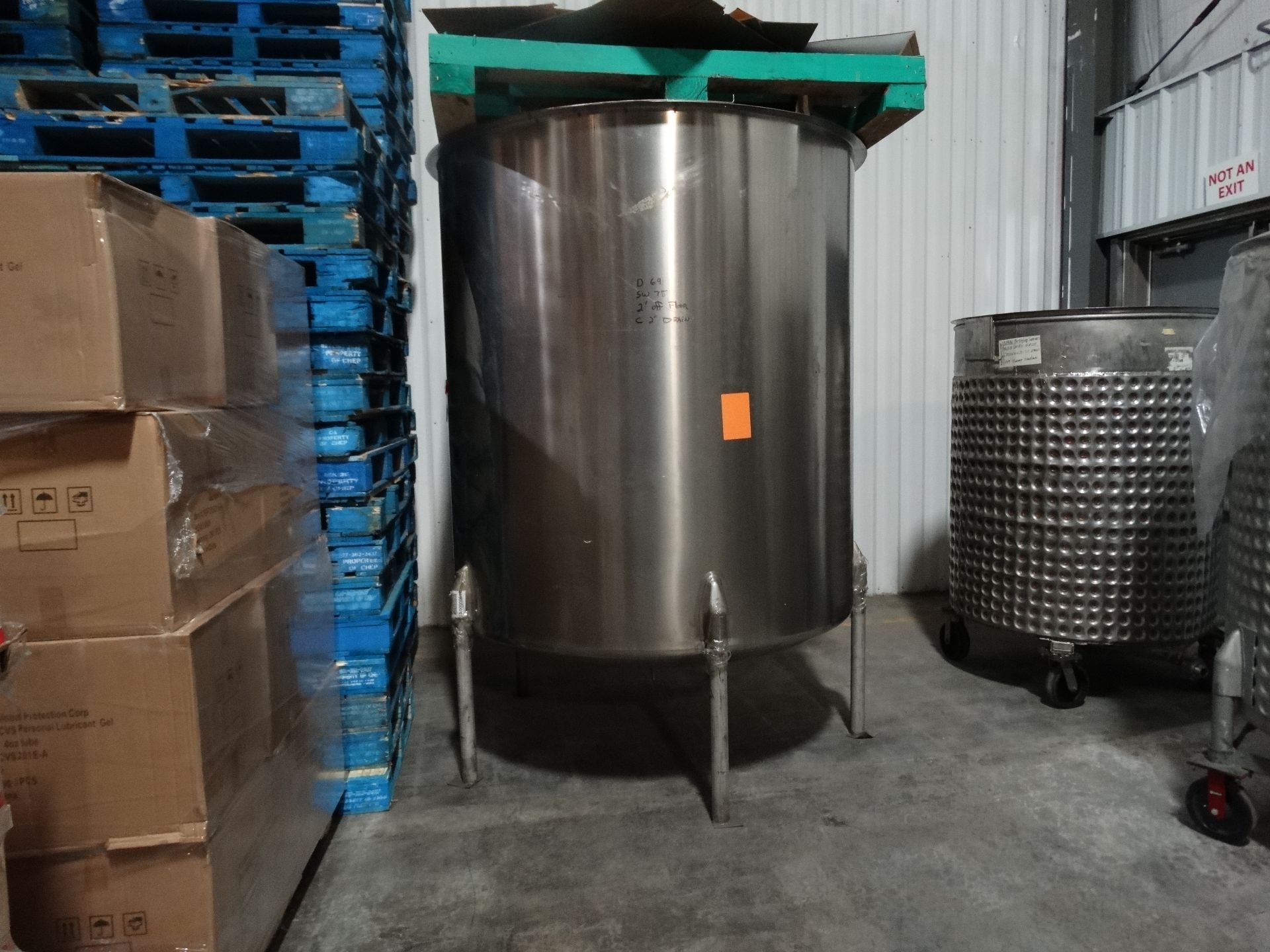 Perma San 1000 Gallon Stainless Single Wall Tank H6647