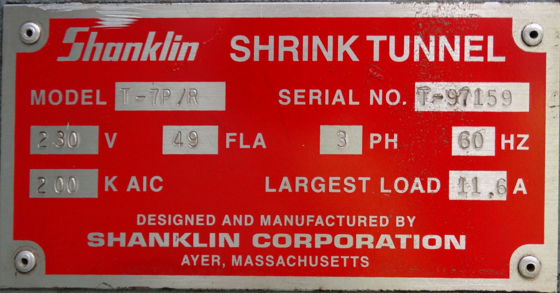 Shanklin T7PR Heat Tunnel B5776 - Image 12 of 12
