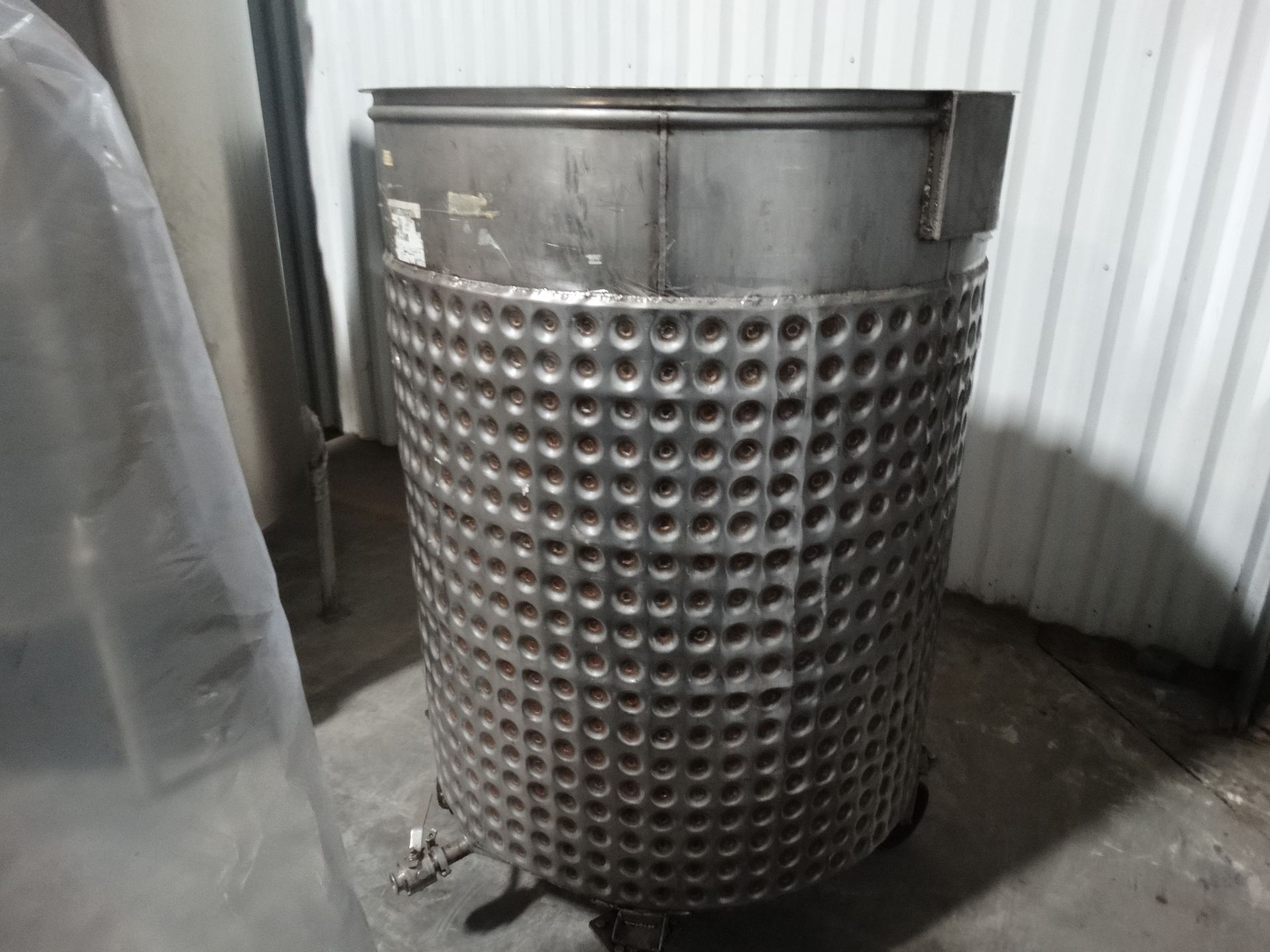 1400 Liter Stainless Steel Dimple Jacketed Tank H6650 - Image 4 of 6