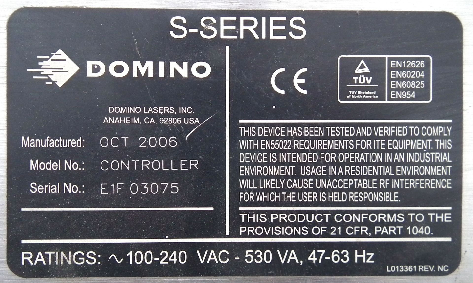 DPX 500 Domino Laser Coder Control Unit B5674 - Image 11 of 12
