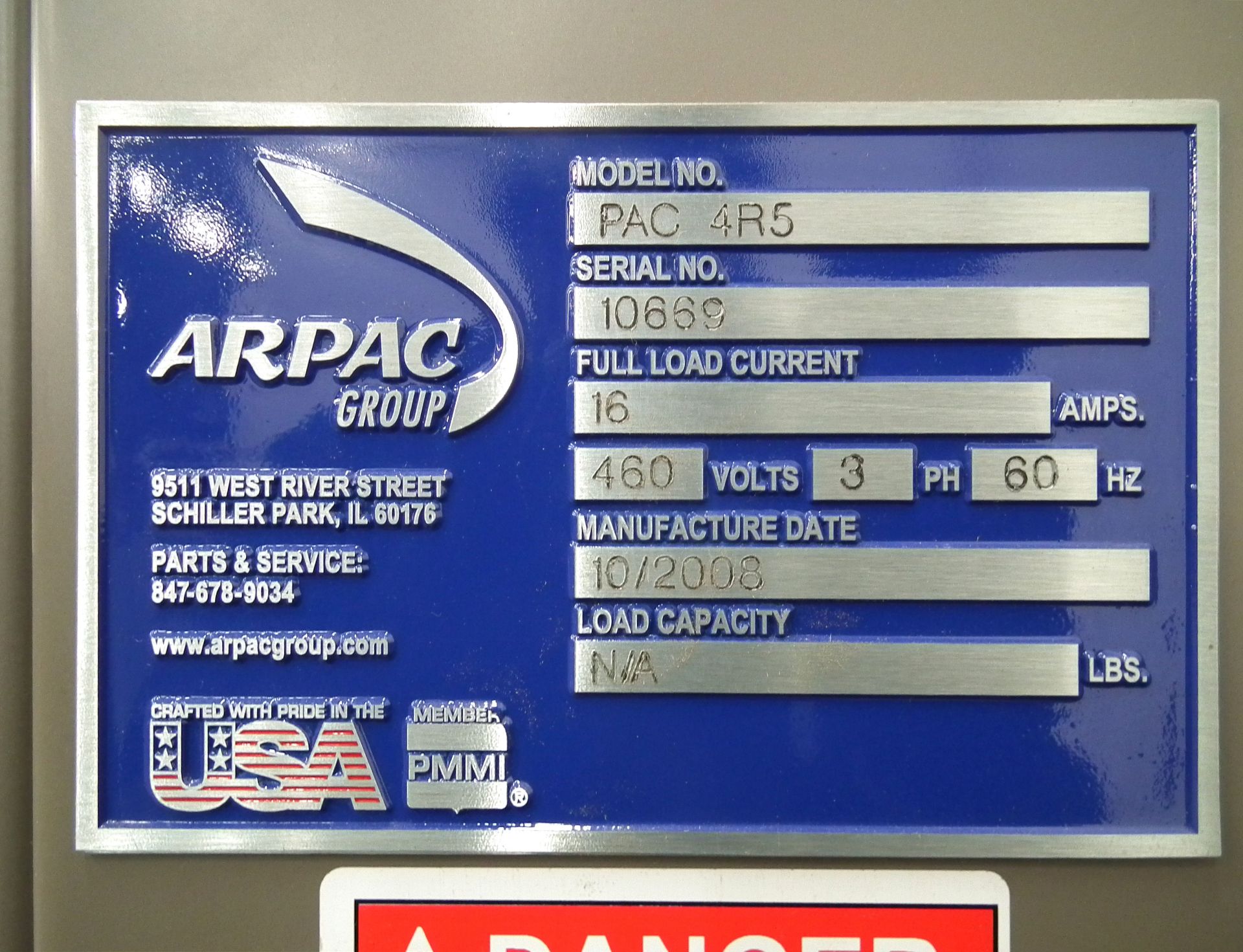 Arpac PAC 4R5 Stretch Wrapper B5679 - Image 13 of 13