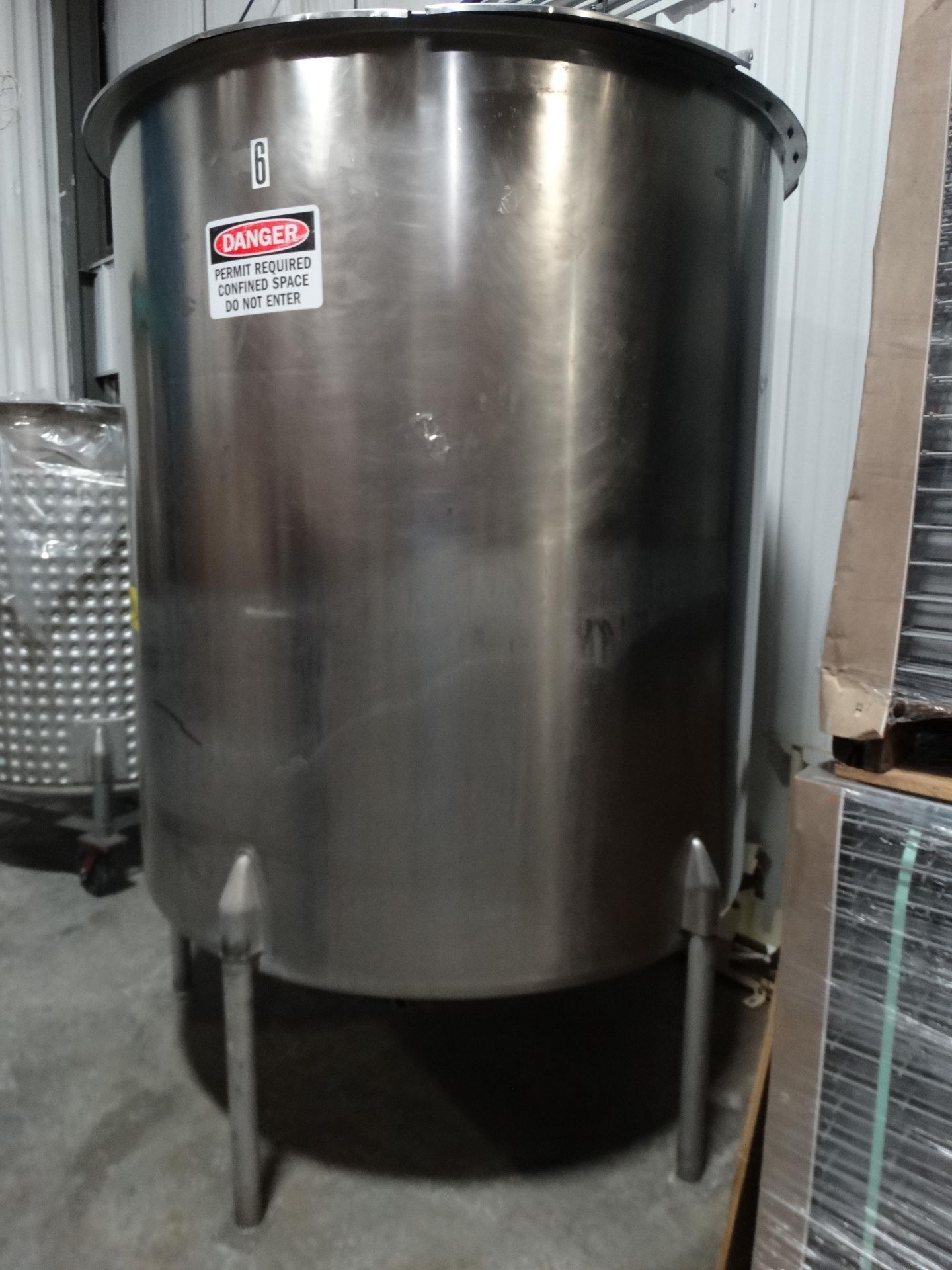 Perma San 1000 Gallon Stainless Single Wall Tank H6648 - Image 4 of 7