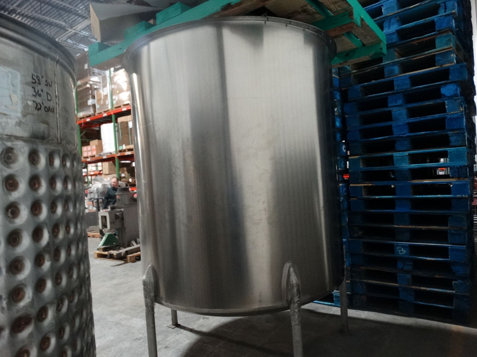 Perma San 1000 Gallon Stainless Single Wall Tank H6647 - Image 3 of 7