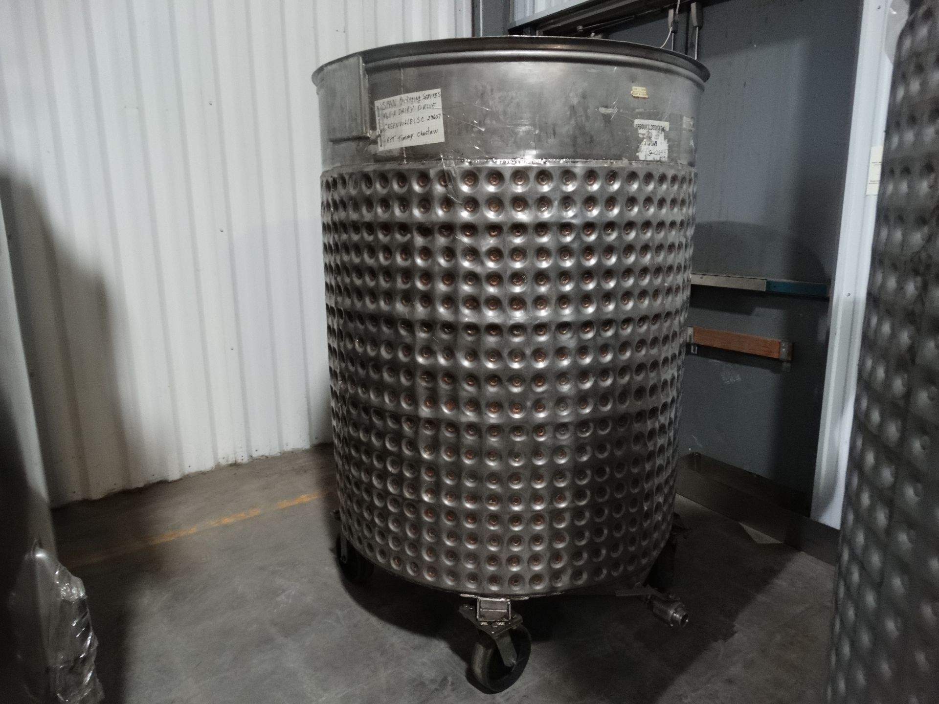1400 Liter Stainless Steel Dimple Jacketed Tank H6650