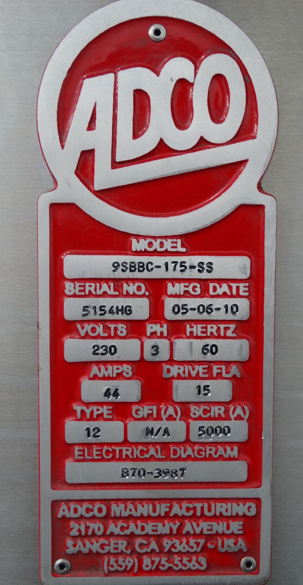 Adco 9SBBC-175-SS Glue Automatic End Load Cartoner - Image 20 of 20