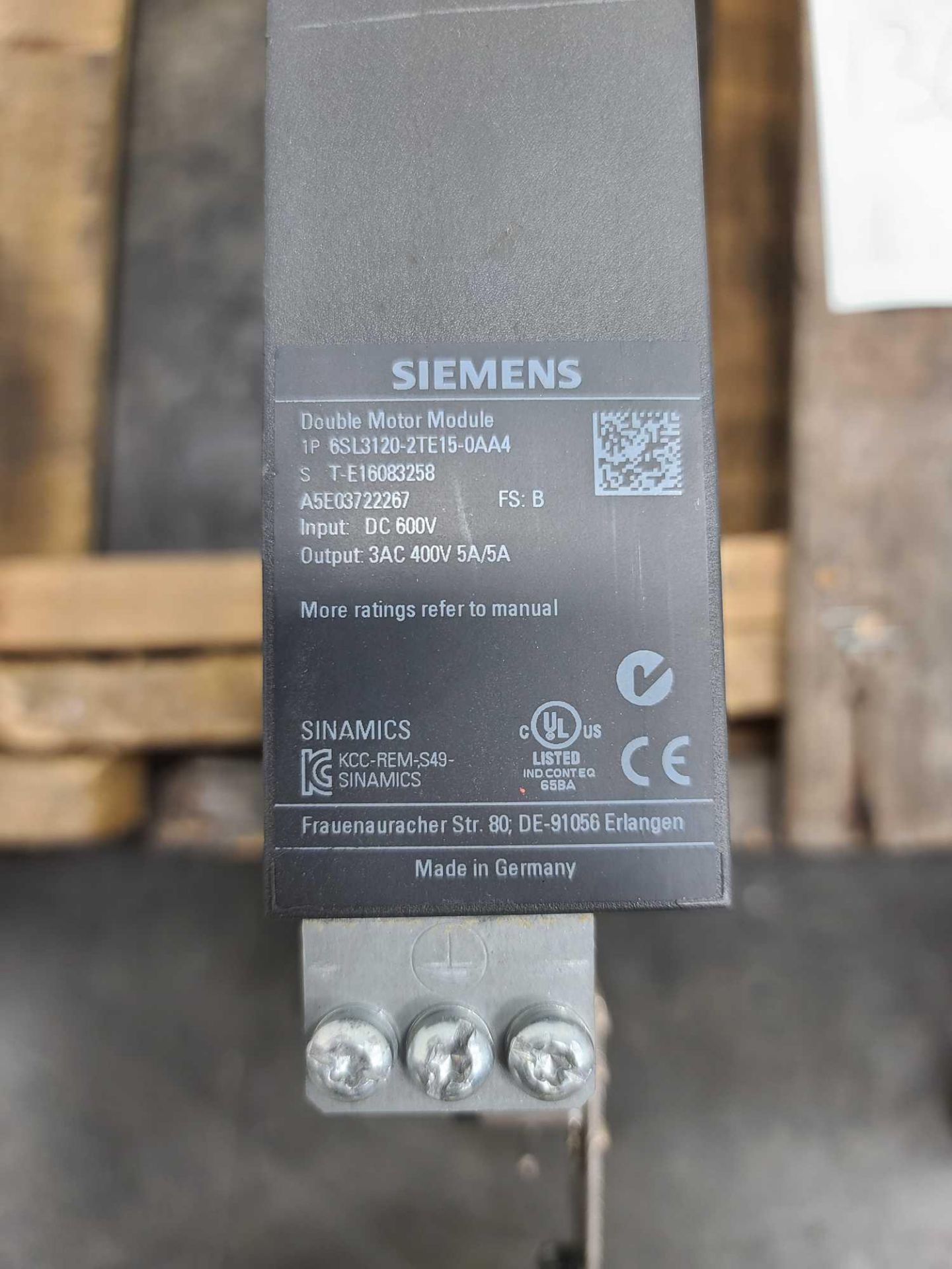 Siemens 6SL3210 Double Motor Module - Image 2 of 4