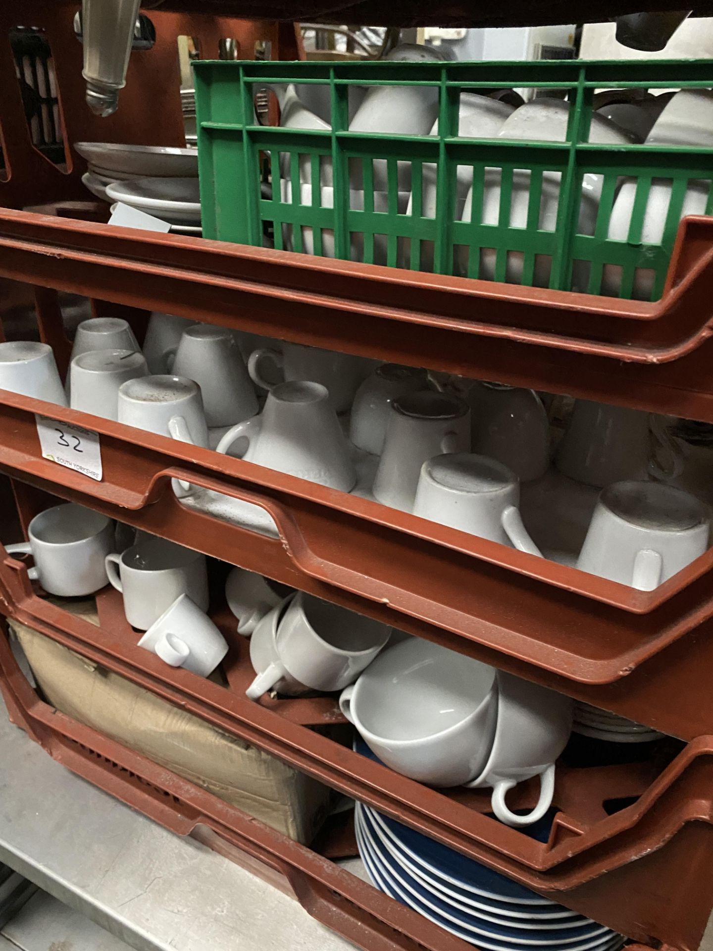 Large Amount of Crockery, 7 Baskets. - Image 3 of 5