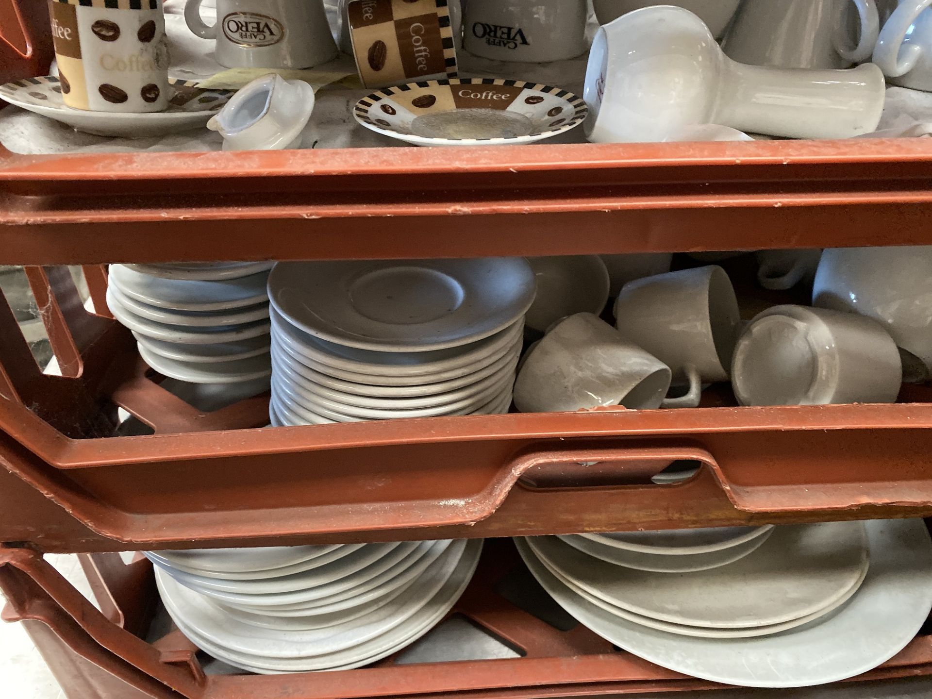 Large Amount of Crockery, 7 Baskets. - Image 4 of 5