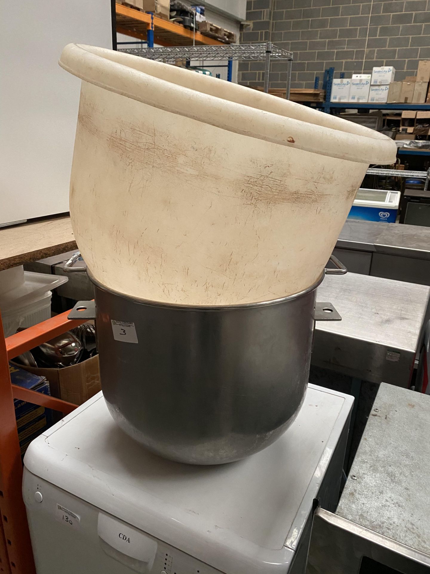 2 x Large Mixer Bowls