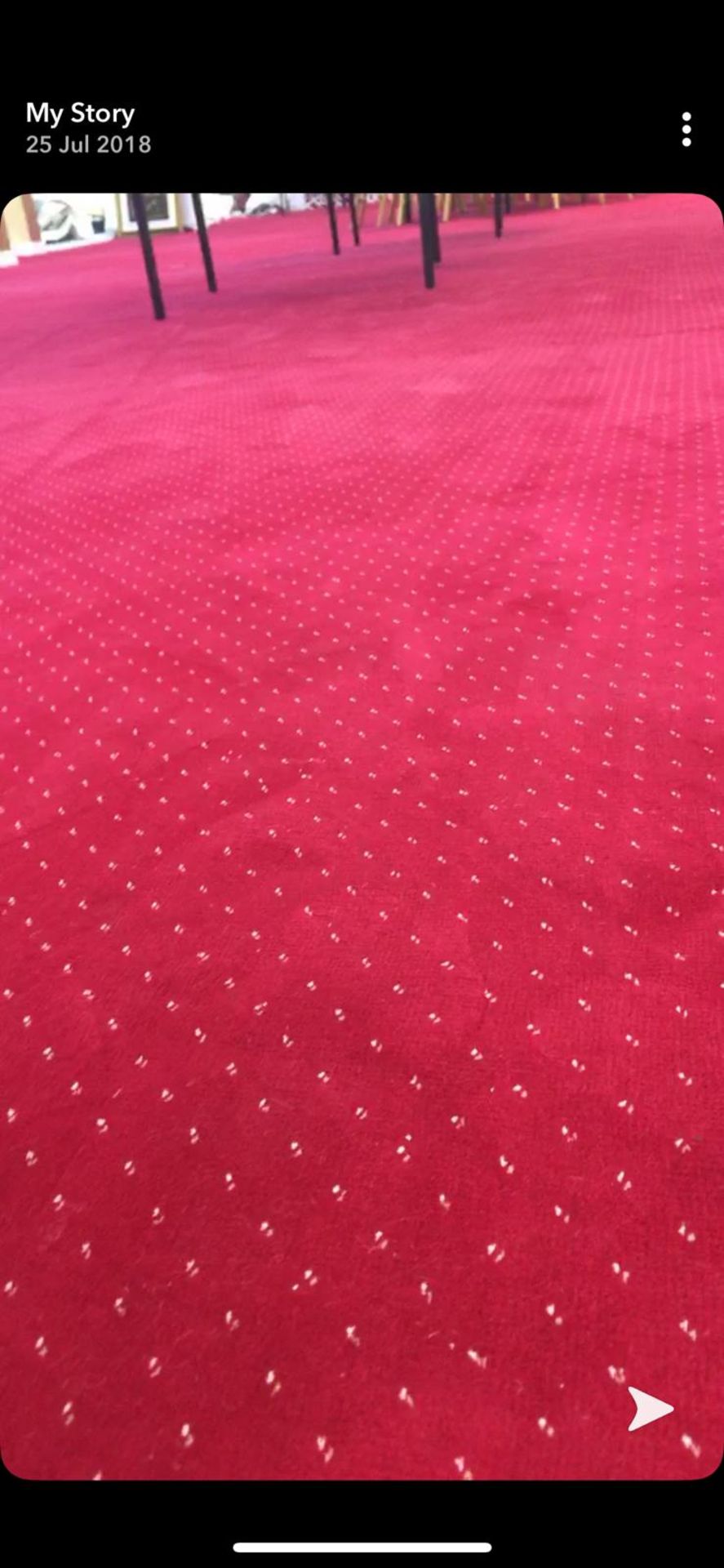 1 Roll, Red Wilton Carpet 13 metres x 4 Metres - Image 2 of 5
