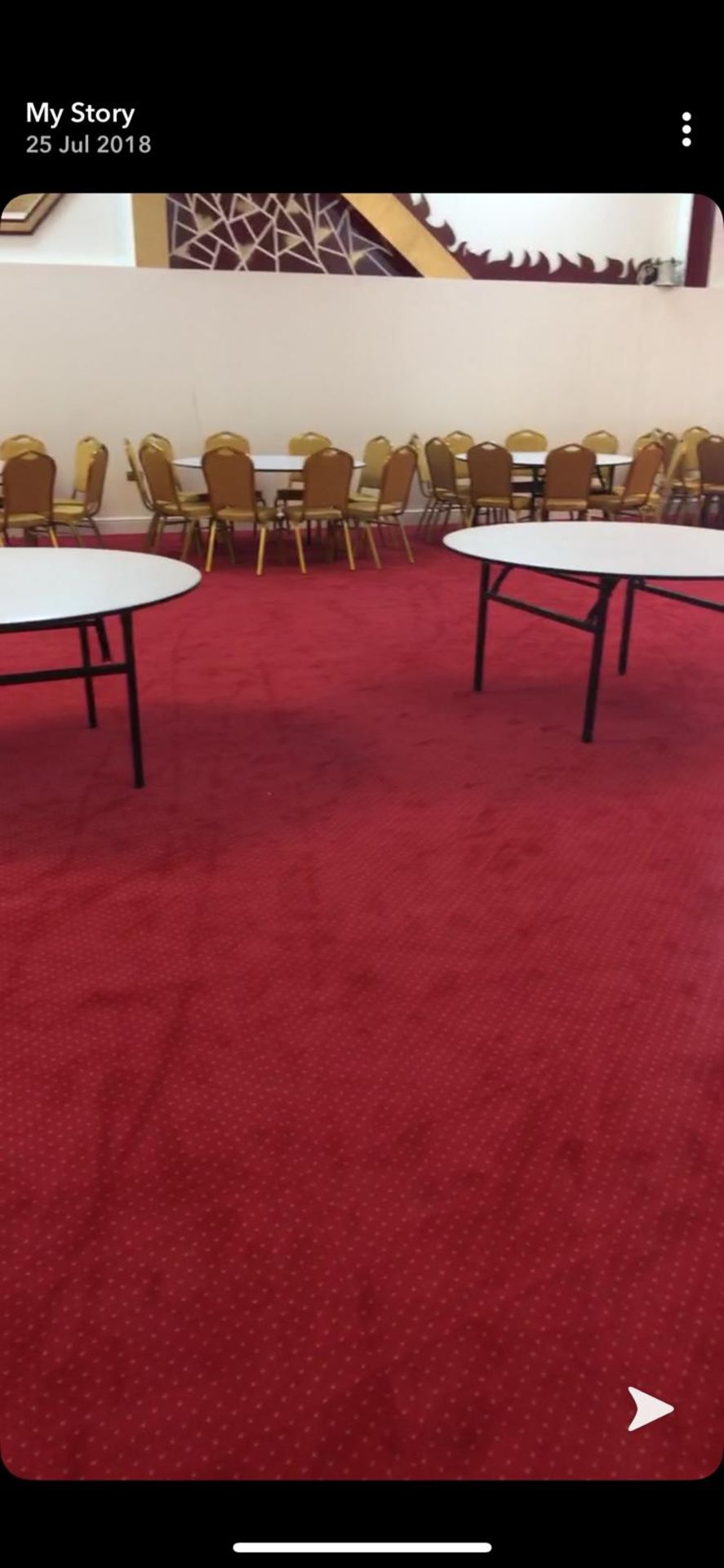 1 Roll, Red Wilton Carpet 13 metres x 4 Metres - Image 4 of 5