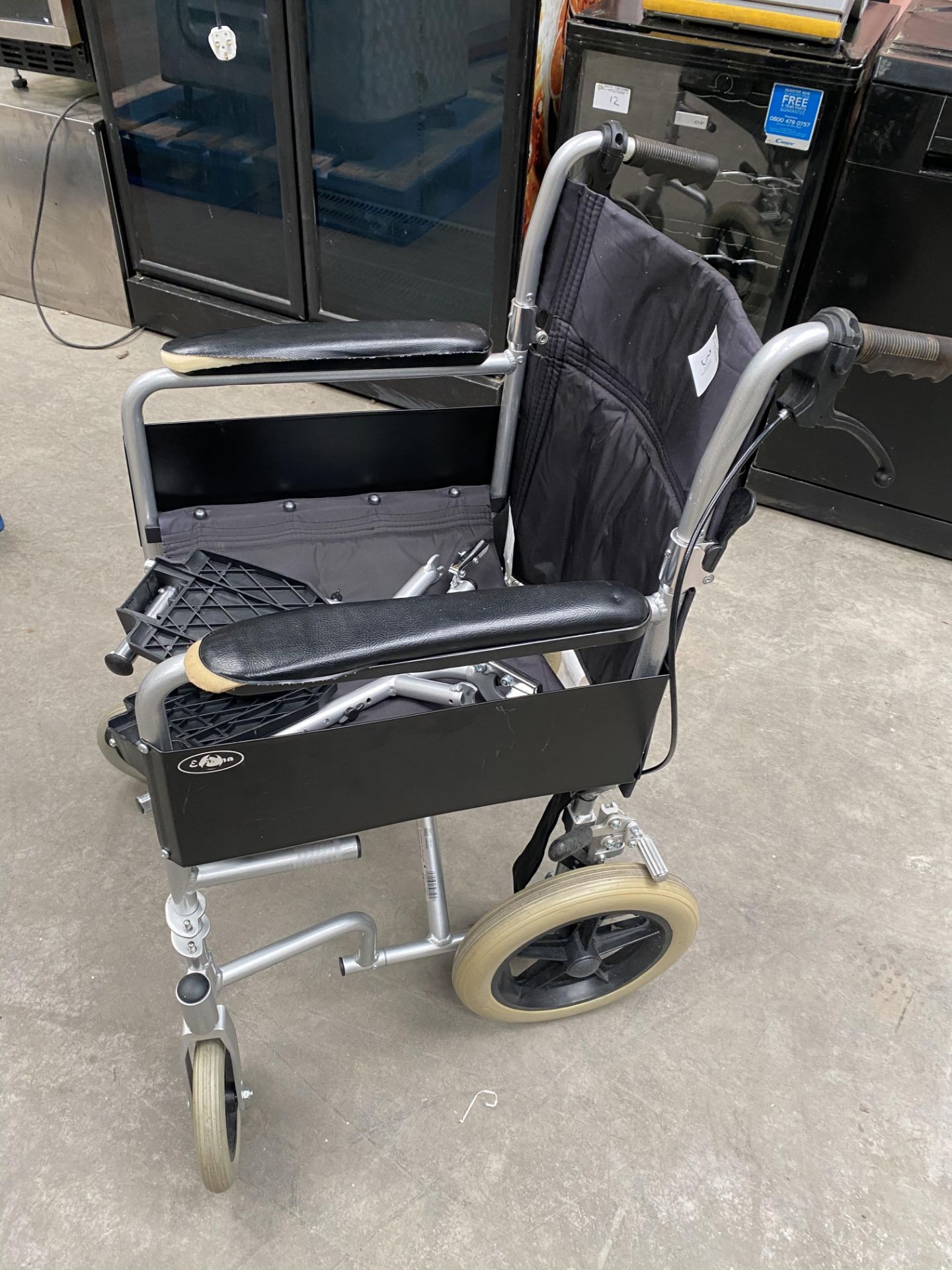 Wheelchair complete with foot rests - Image 2 of 3