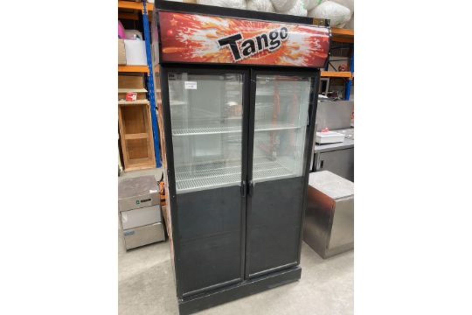 Double Door Upright See Through Pop Cooler