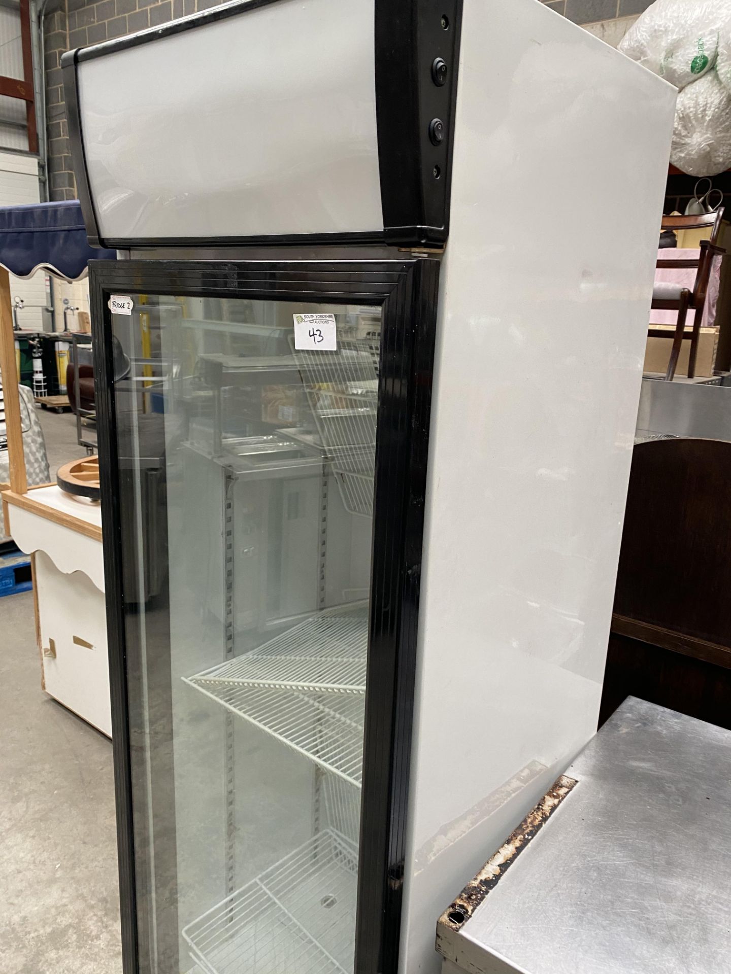 Upright Fridge with See Through Door - Image 2 of 2
