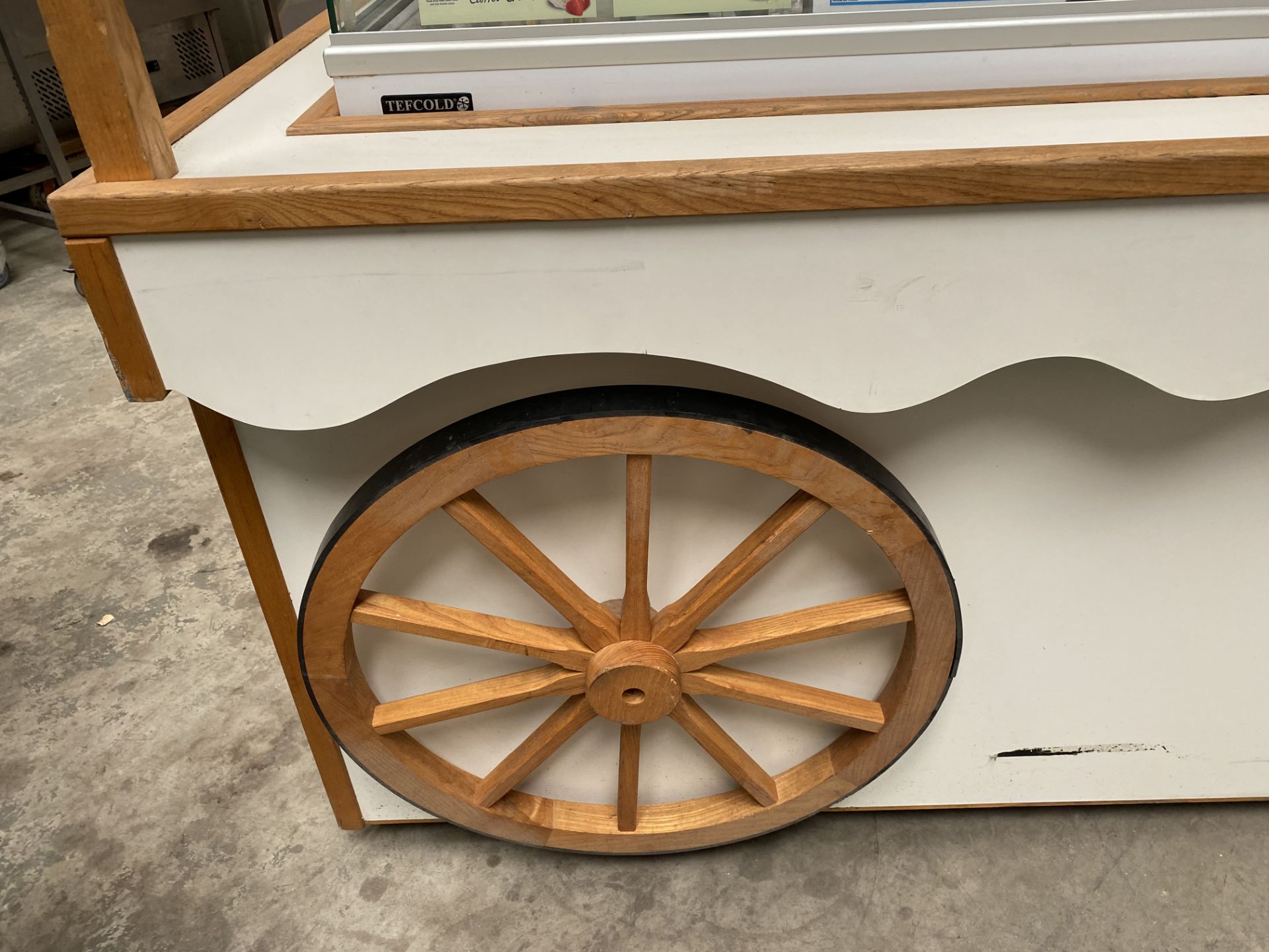 Large Ice Cream Cart, Excellent on Wheels - Image 4 of 11