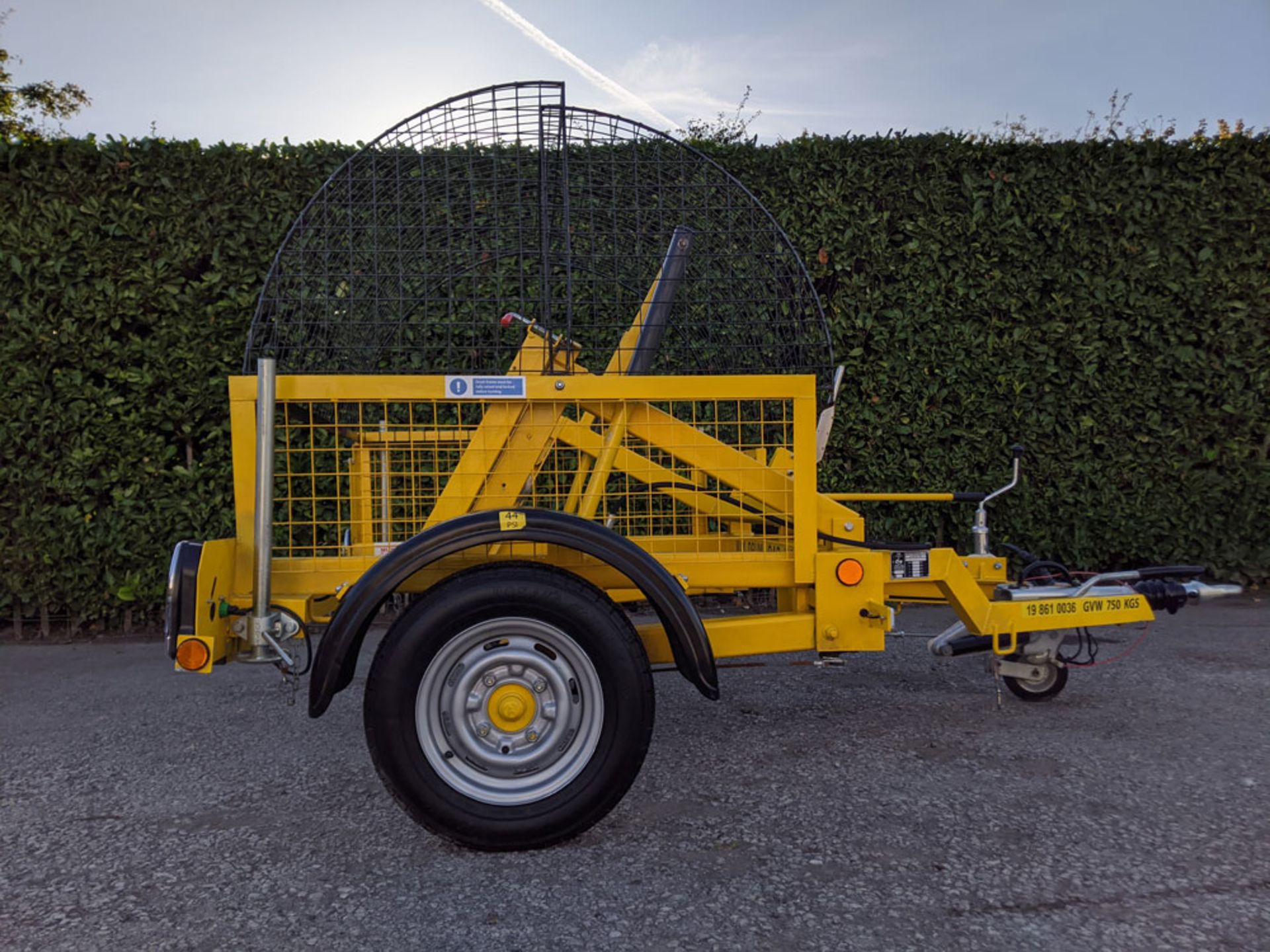 2019 SEB International CD15 Cable Drum Caged Single Axle Trailer - Image 3 of 4