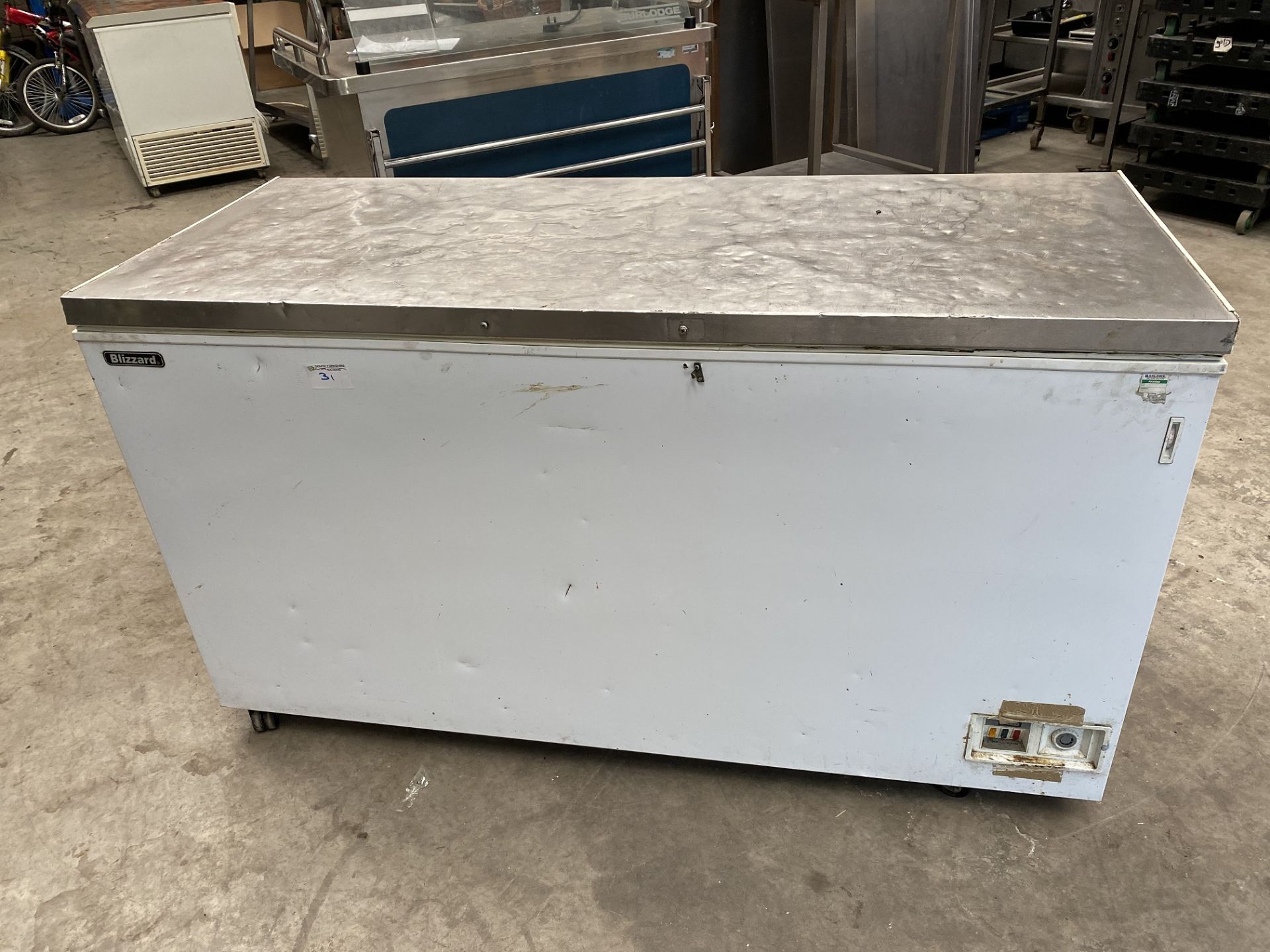 Blizzard Chest Freezer with Stainless Top