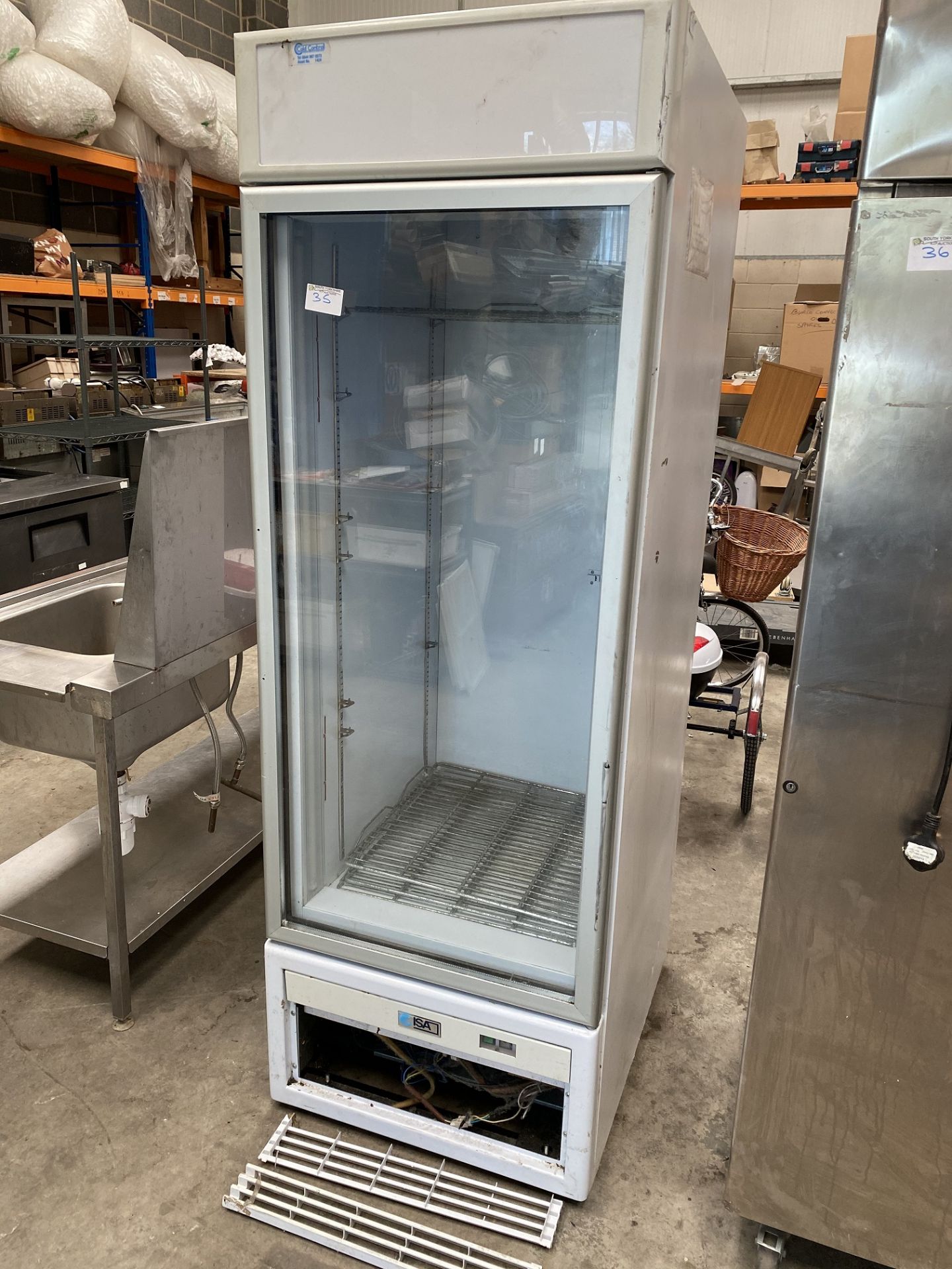 ISA Upright See Through Freezer