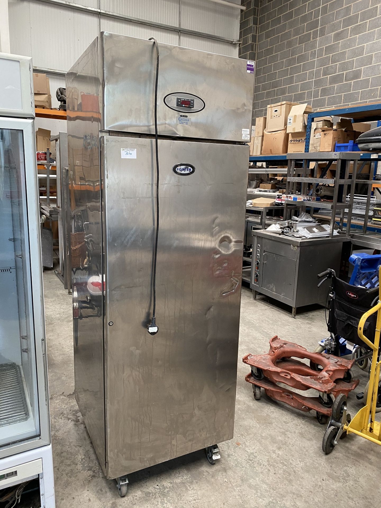 Foster Stainless Steel Upright Freezer