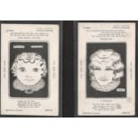 TWO EARLY HAND DRAWN CARICATURE POSTCARDS BY A.L. PLAYER