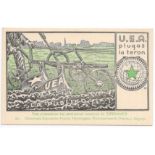 ESPERANTO ENGLISH POSTCARD - U.E.A. PLUGAS LA TERON