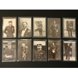 THE BRITISH ADMIRALS - COMPLETE SET OF TEN POSTCARDS OF THE STAR SERIES PRINTED IN BAVARIA