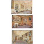 THE STATE APARTMENTS WINDSOR CASTLE - RAPHAEL TUCK SET OF SIX POSTCARDS