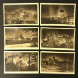 CATHEDRALS BY MOONLIGHT SERIES COMPLETE SET OF SIX POSTCARDS BY THE TIMES