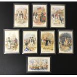 LORD NELSON IN SET OF EIGHT OLD UNUSED POSTCARDS