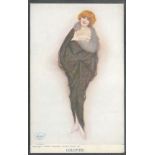 RAPHAEL KIRCHNER POSTCARD - LOLOTTE USED & IN ACCEPTABLE CONDITION