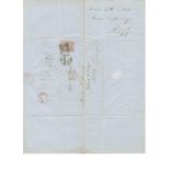 ENTIRE SEND TO DUNDEE 1861 WITH SIX PENCE STAMP