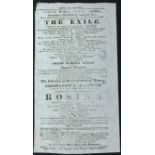 ANTIQUE THEATRE PLAYBILL THEATRE ROYAL COVENT GARDEN 1822