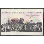 DOUBLE SIDED BRADBURY WILKINSON & COMPANY LIMITED ADVERTISING BANKNOTE - PROCESSION