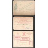 SELECTION OF VARIOUS INVITATION CARDS TO THE NEW ZEALAND JOURNALIST & POLITICIAN FREDERICK PIRANI