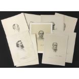 TEN ENGRAVINGS OF VARIOUS PORTRAITS